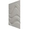 Ekena Millwork 19 5/8in. W x 19 5/8in. H Wave EnduraWall Decorative 3D Wall Panel Covers 2.67 Sq. Ft. WP20X20WVCDB - alternate 4